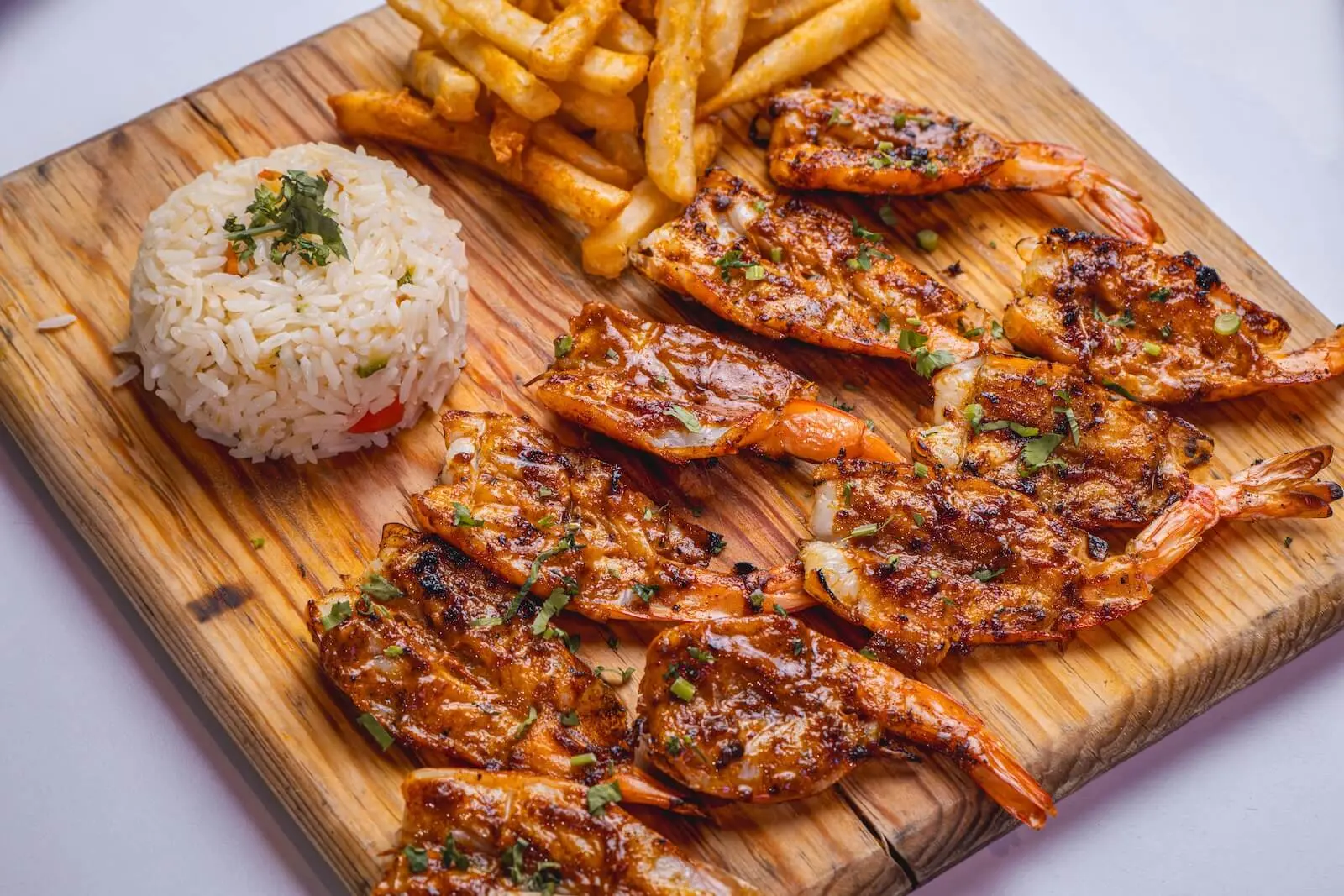 Grilled Organic Shrimp with Garlic
